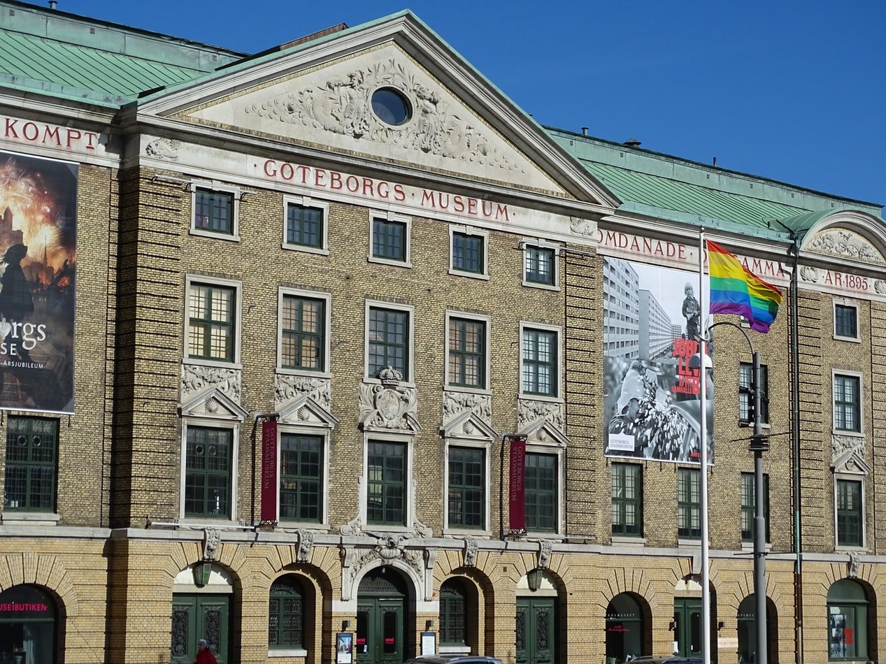 Fassade von Göteborgs Stadsmuseum in Schweden