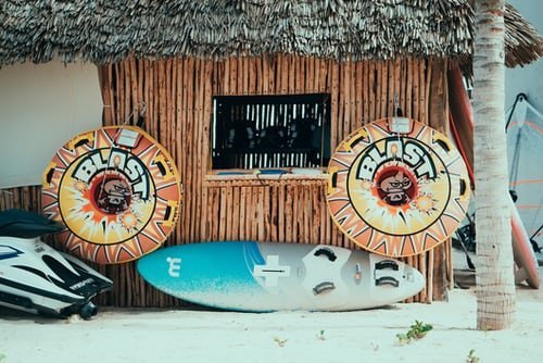 Auslandspraktikum Sansibar Beach Surfboard